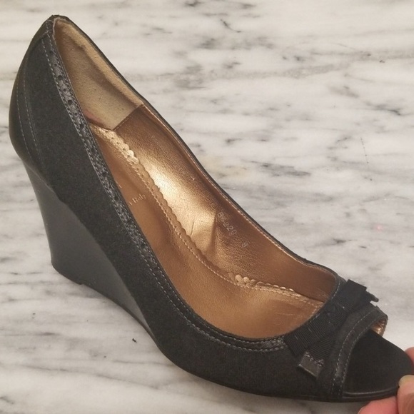 J. Crew Peep Toe Wedge Heel Size 8 - Picture 5 of 7